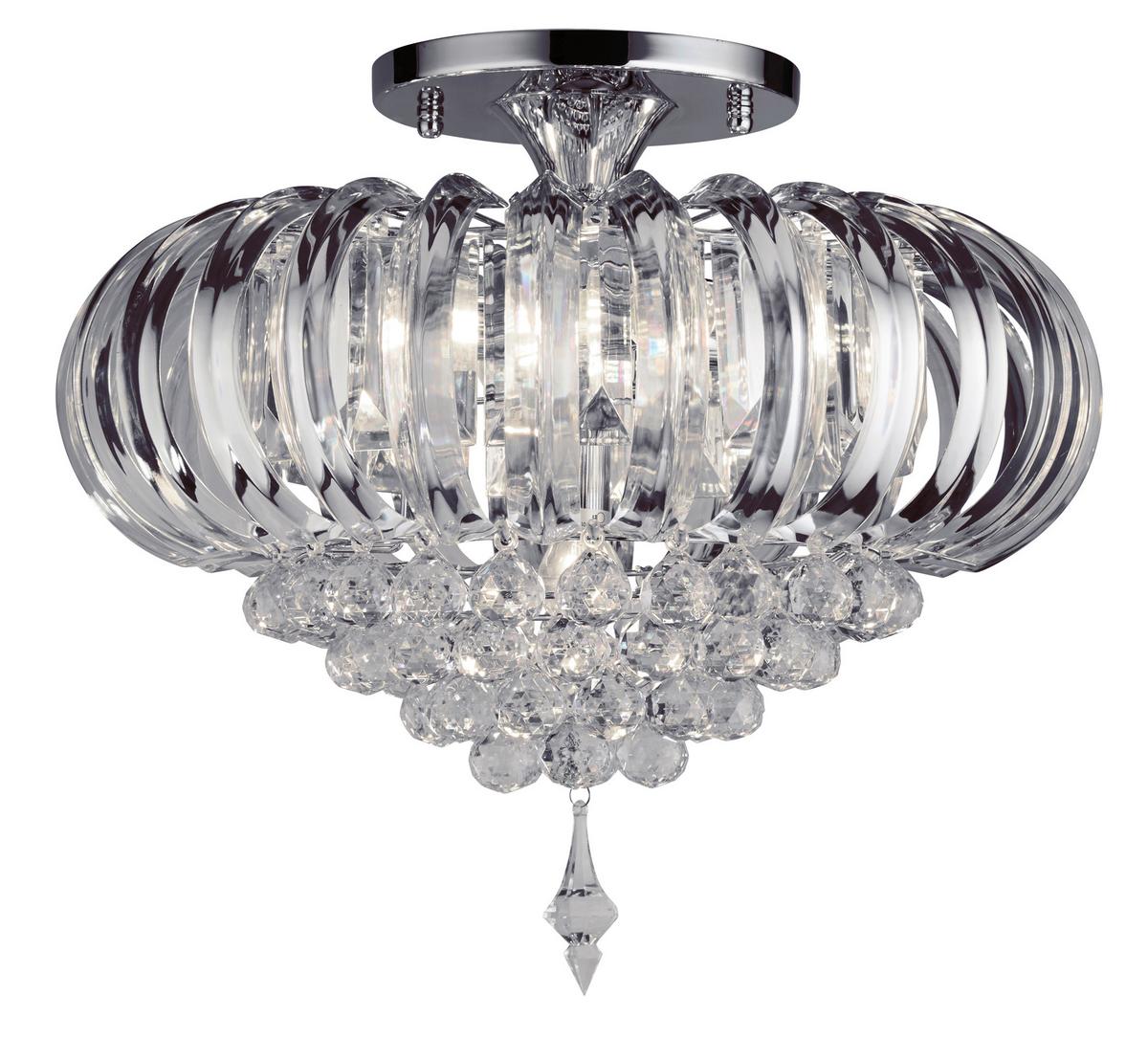 Deckenleuchte Sigma 50004cc - Chromfarben, Design, Metall (54/45cm)