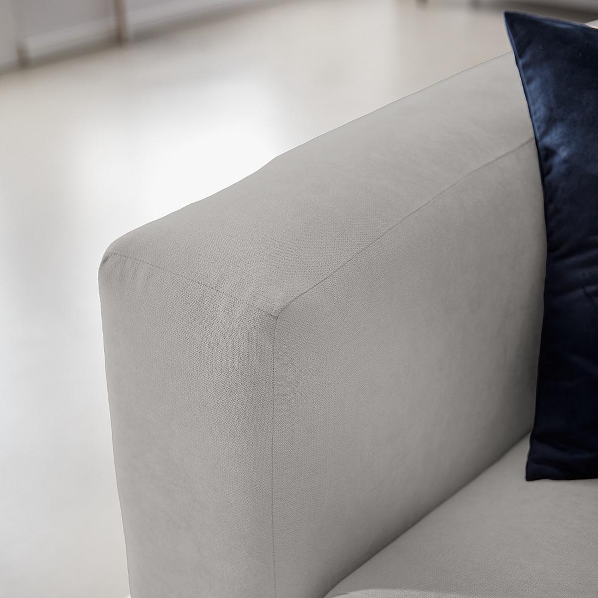Ecksofa Bolt, Grau B: 255x160 cm - Grau, MODERN, Textil (255/160cm) - Trendmanufaktur