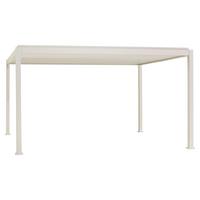 Pergola Deluxe 400x300cm Weiss - Weiß, MODERN, Metall (400/250/300cm) - Gardenson