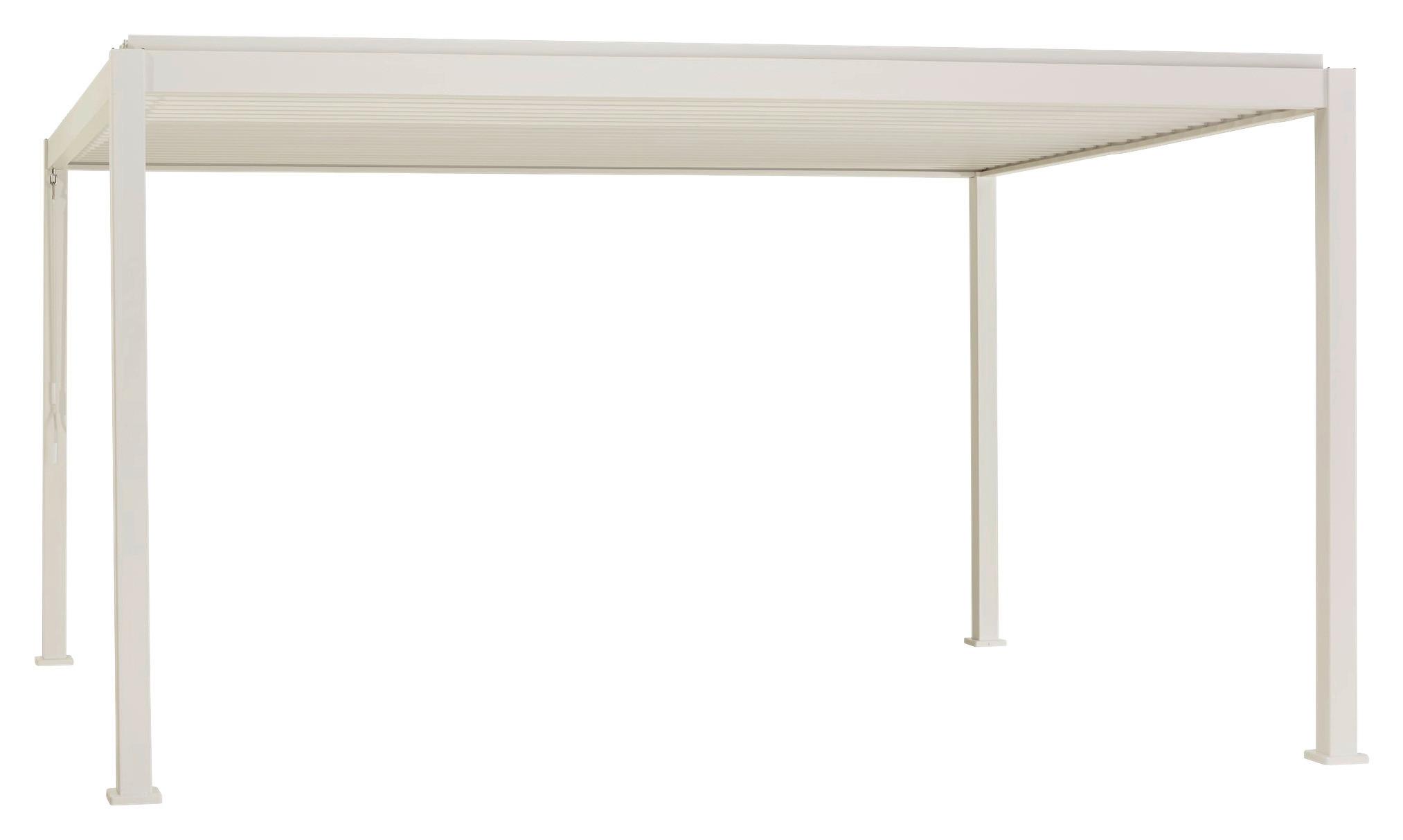 Pergola Deluxe 400x300cm Weiss