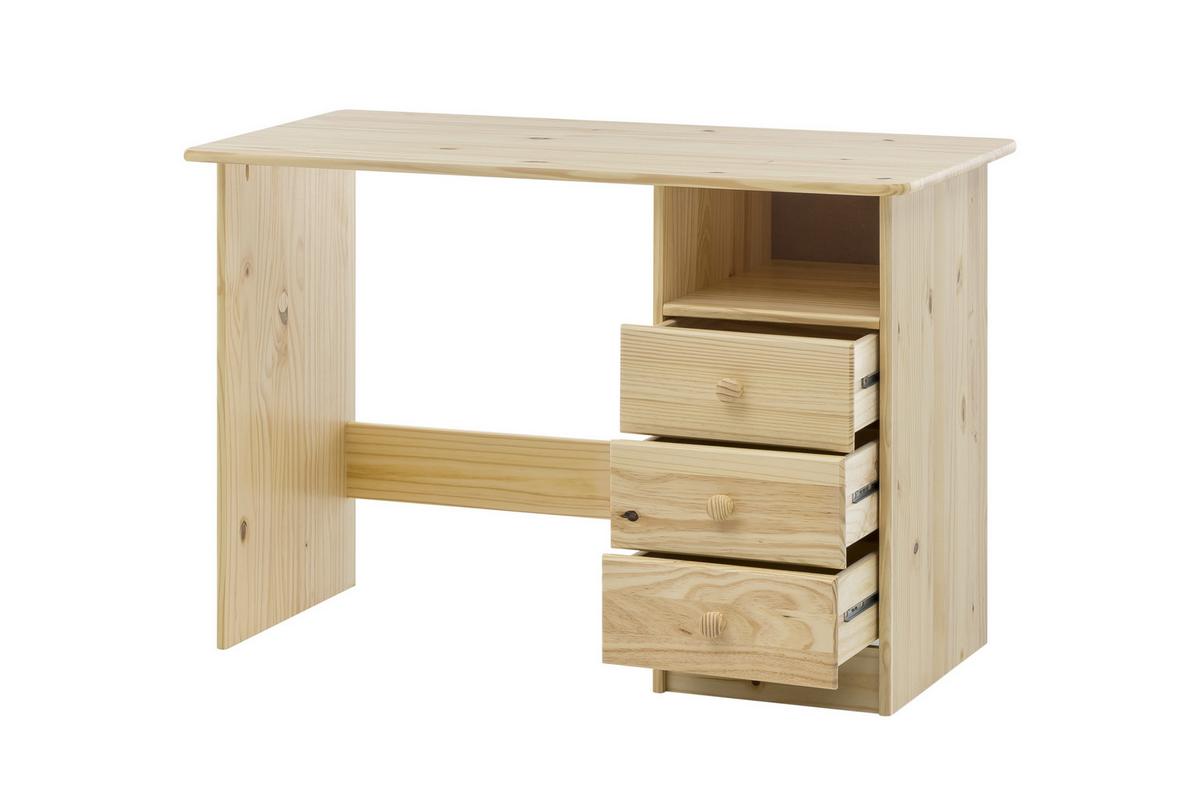 Schreibtisch Naturfarben L: 110cm - Naturfarben, Natur, Holz (110/54/73cm) - Livetastic