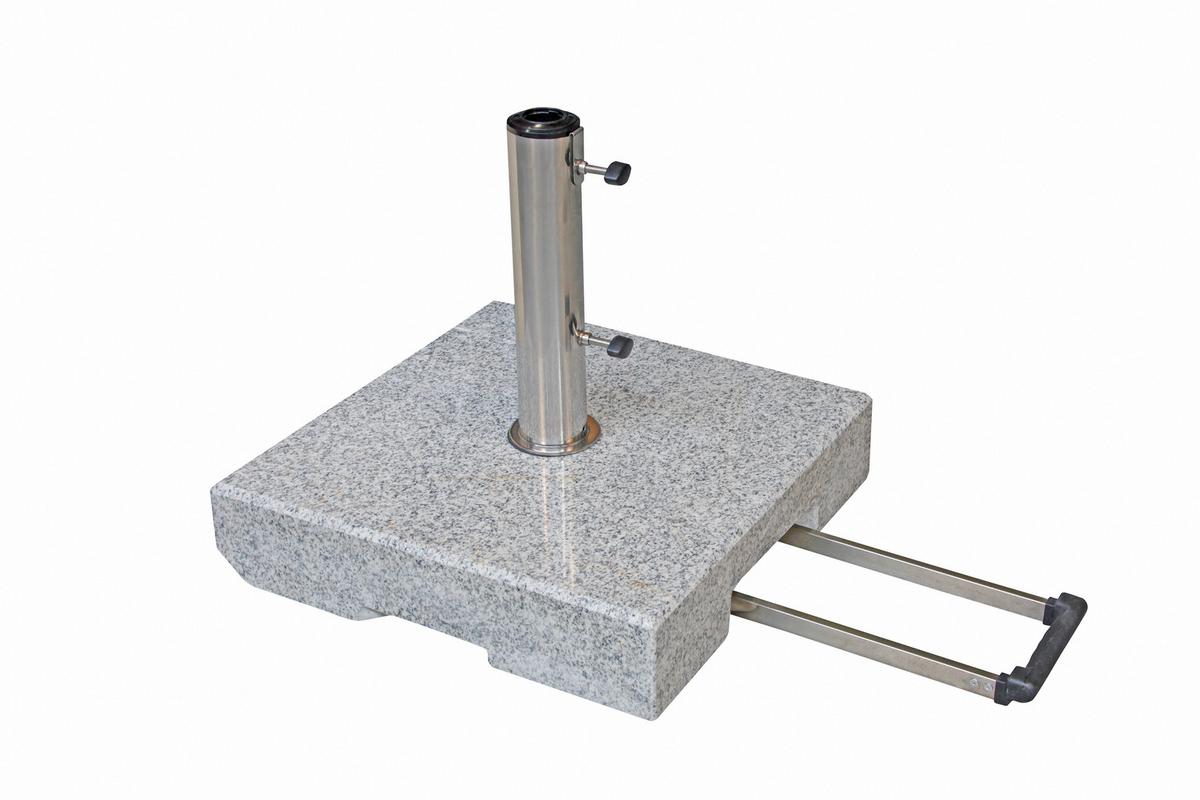 Schirmständer Granit für DM 3,2-6 cm Active Trolley - Hellgrau, MODERN, Metall (45/10/45cm) - Doppler