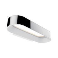 Led-wandleuchte Bad Ip44 Weiß/chromfarben H: 5 Cm - Chromfarben/Weiß, Basics, Metall (5,0cm) - Paulmann