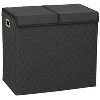 Koš na prádlo OXFORD 2 - černá, Moderní, kov/karton (58/33/41cm) - Mömax