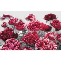 Vliestapete Temptation - Pink/Grau, Basics (400/260cm) - Komar