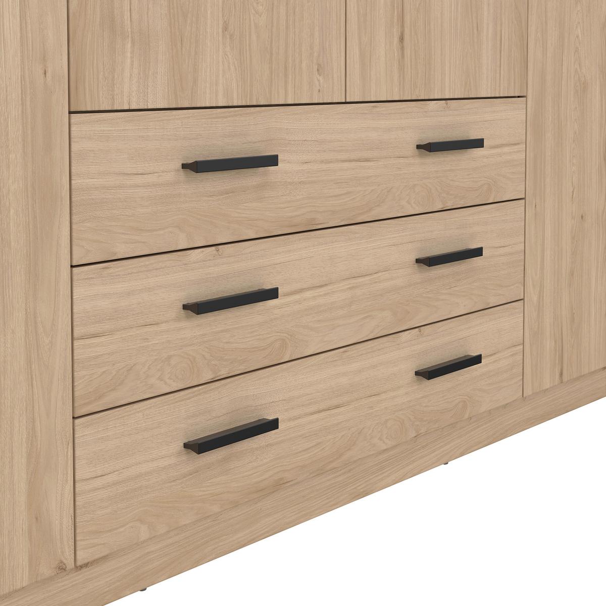 Kleiderschrank Sprint, Eichefarben,b: 195,5cm - Eichefarben, Basics, Holzwerkstoff (195,5/200,4/49,6cm) - MID.YOU