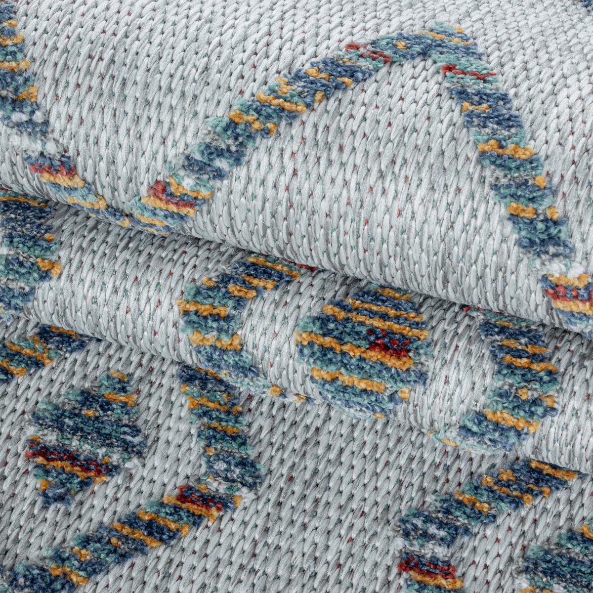 Flachwebteppich Bahama - Multicolor, Design, Textil (200/290cm) - Novel