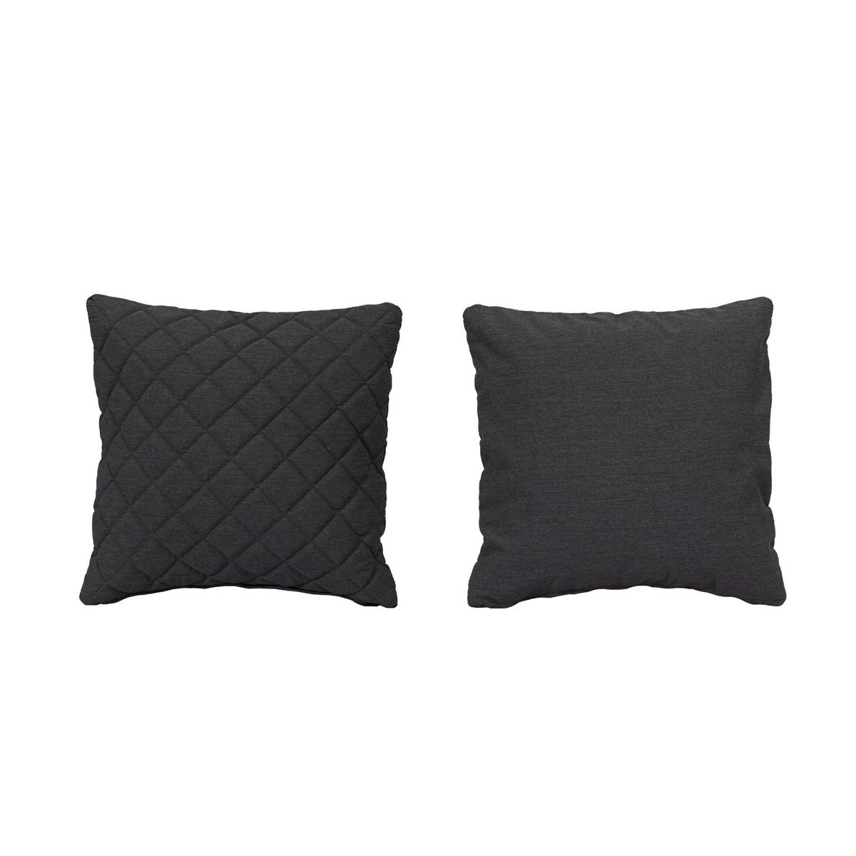 OUTDOOR-KISSEN DIAMOND - Anthrazit, MODERN, Textil (45/45cm) - Gardenson