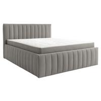 Čalúnená posteľ ORINOCO PL: 180/200 cm, tmavosivá - tmavosivá, Modern, kov/drevo (180/200cm) - Mömax