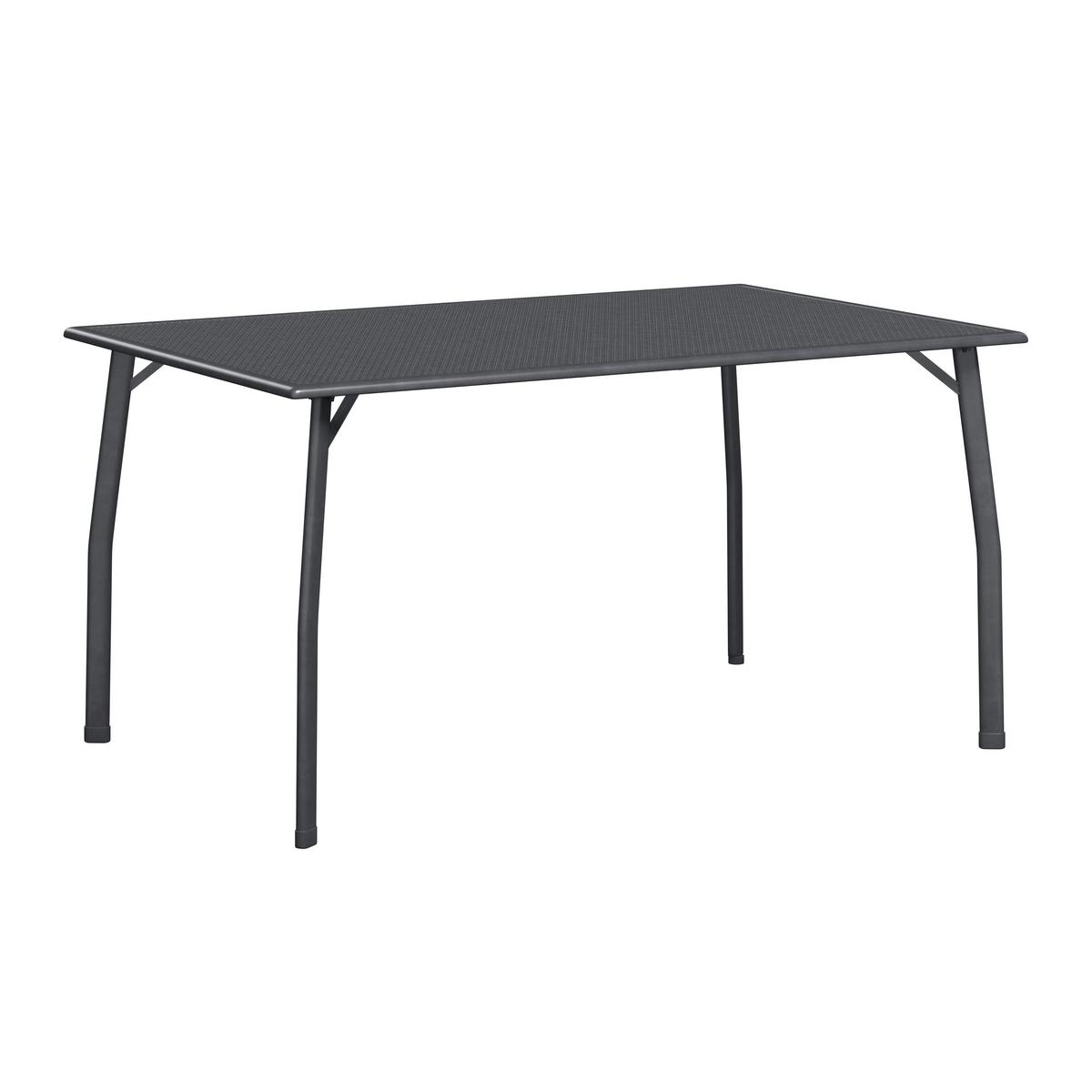 Gartentisch Toulouse New - Silberfarben, MODERN, Metall (140/74/90cm) - Beldano