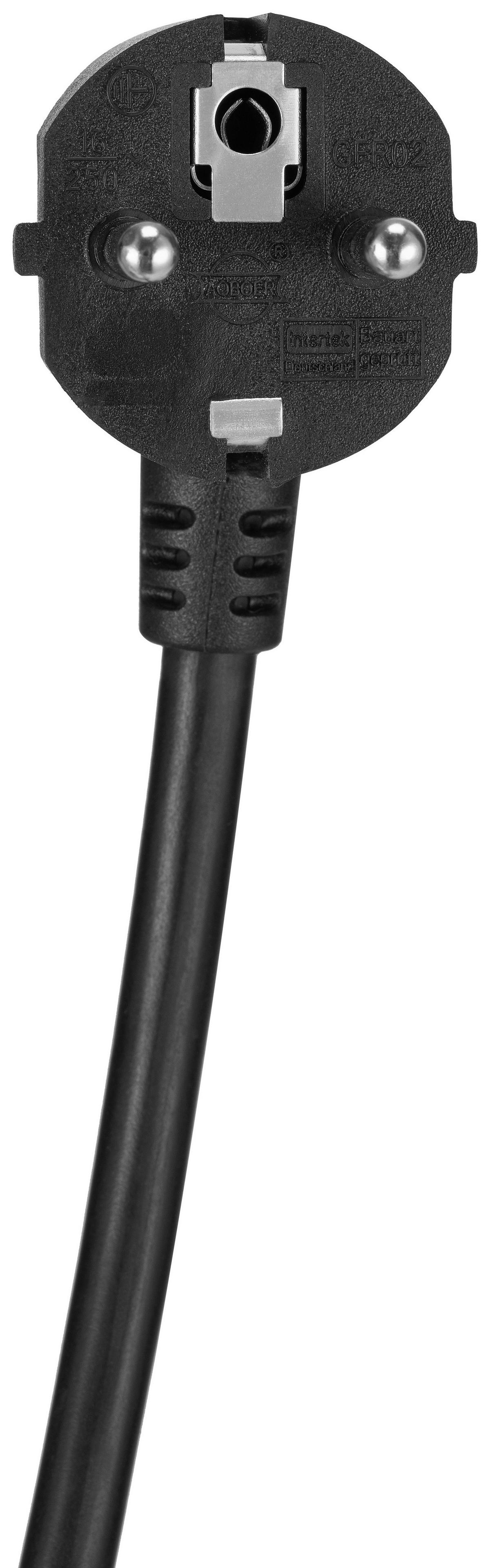 Multistecker Nua - Schwarz, Basics, Kunststoff/Metall (7,9/7,9/8,3cm) - Ondega