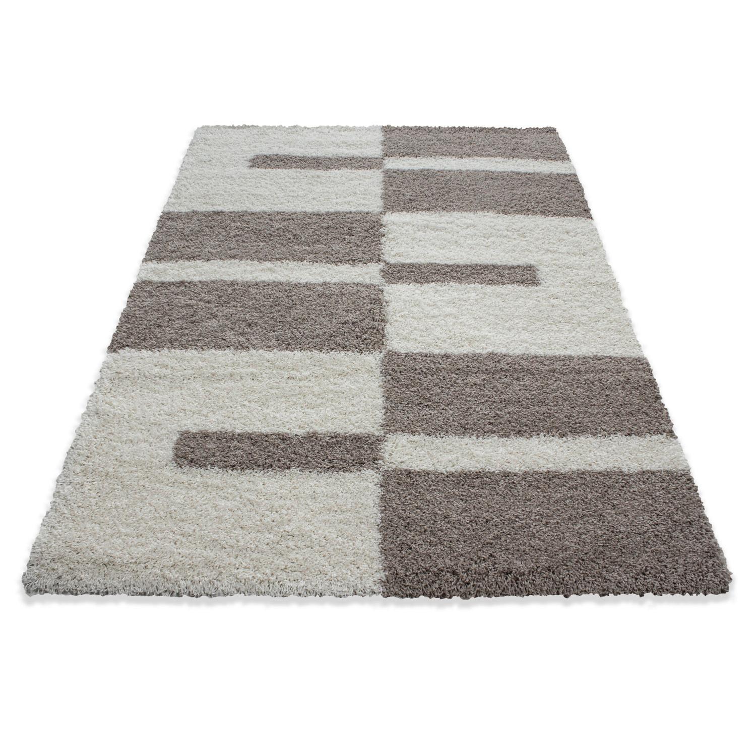 Hochflor Teppich Beige Gala 240x340 cm - Beige, Design, Textil (240/340cm)