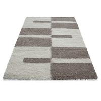 Hochflor Teppich Beige Gala 100x200 cm - Beige, Design, Textil (100/200cm)