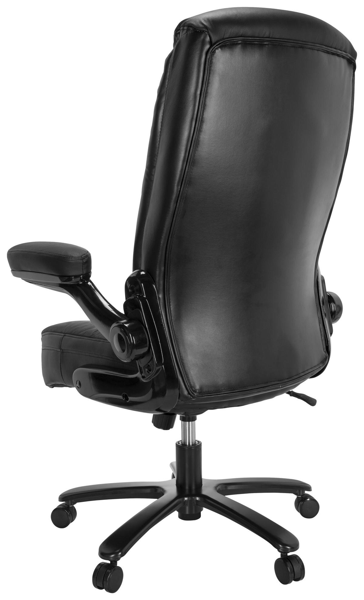 Chefsessel Instructor Iii Schwarz - Schwarz, MODERN, Leder/Kunststoff (85/122/82cm) - MID.YOU