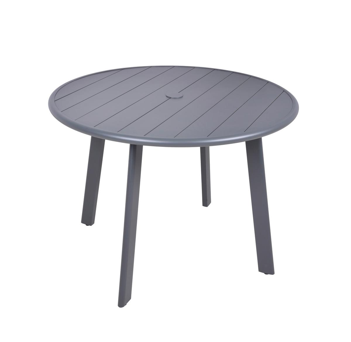 Gartentisch Costa - Anthrazit, Basics, Kunststoff/Metall (101,5/101,5/72cm) - Gardenson