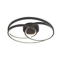 STROPNÍ SVÍTIDLO RIMO - černá, Moderní, kov/plast (40/7,5cm) - Mömax