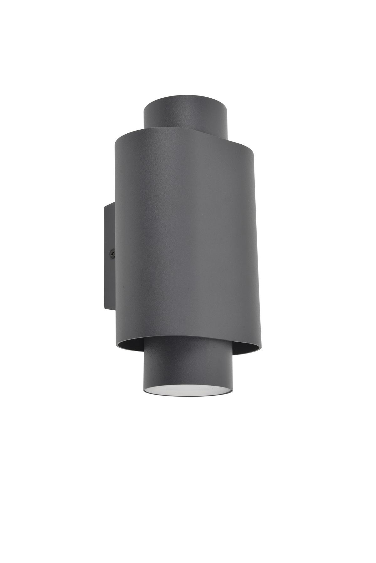 Außenwandleuchte Cypres Anthrazit B: 10,9 Cm - Anthrazit, Basics, Metall (10,9/20,2/9,6cm)