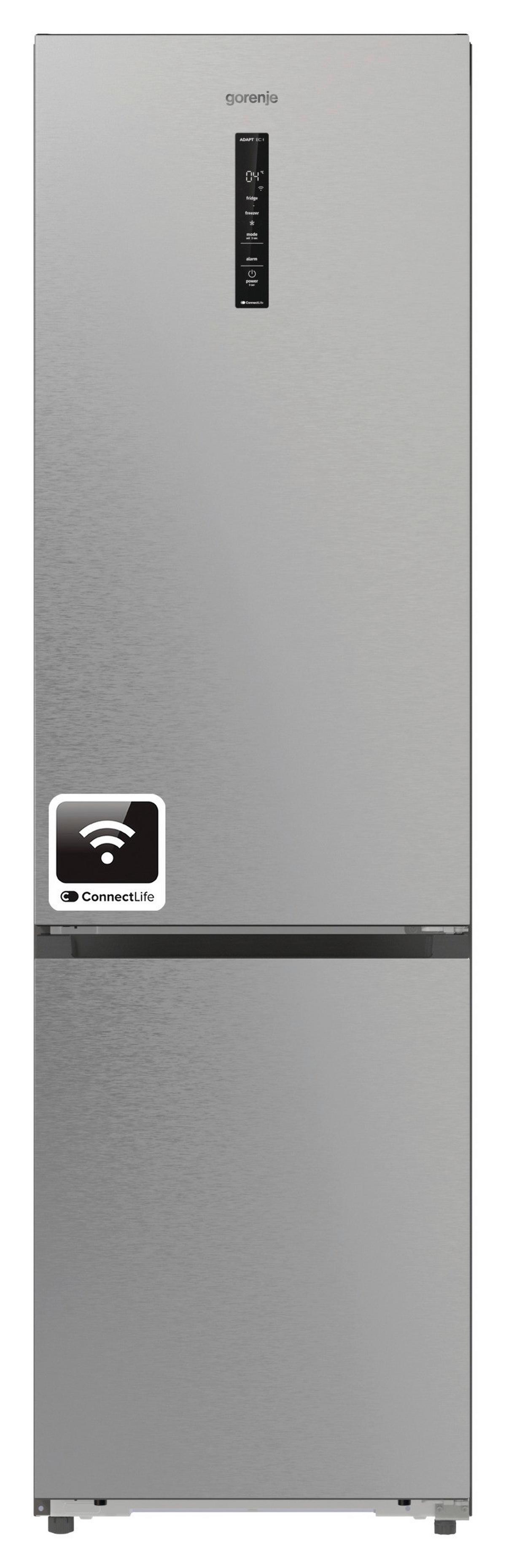 Kühl-gefrier-kombination Nrb620c61x4wfe, Eekl: C - Edelstahlfarben, Basics, Glas/Kunststoff (59,5/203/65,8cm) - Gorenje