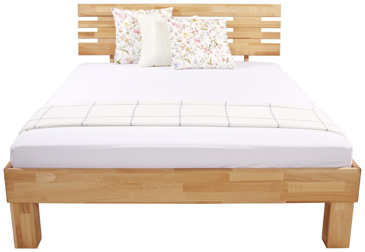 Massivholzbett 140x200 cm Elisabeth Buche - Kernbuche, KONVENTIONELL, Holz (140/200cm)