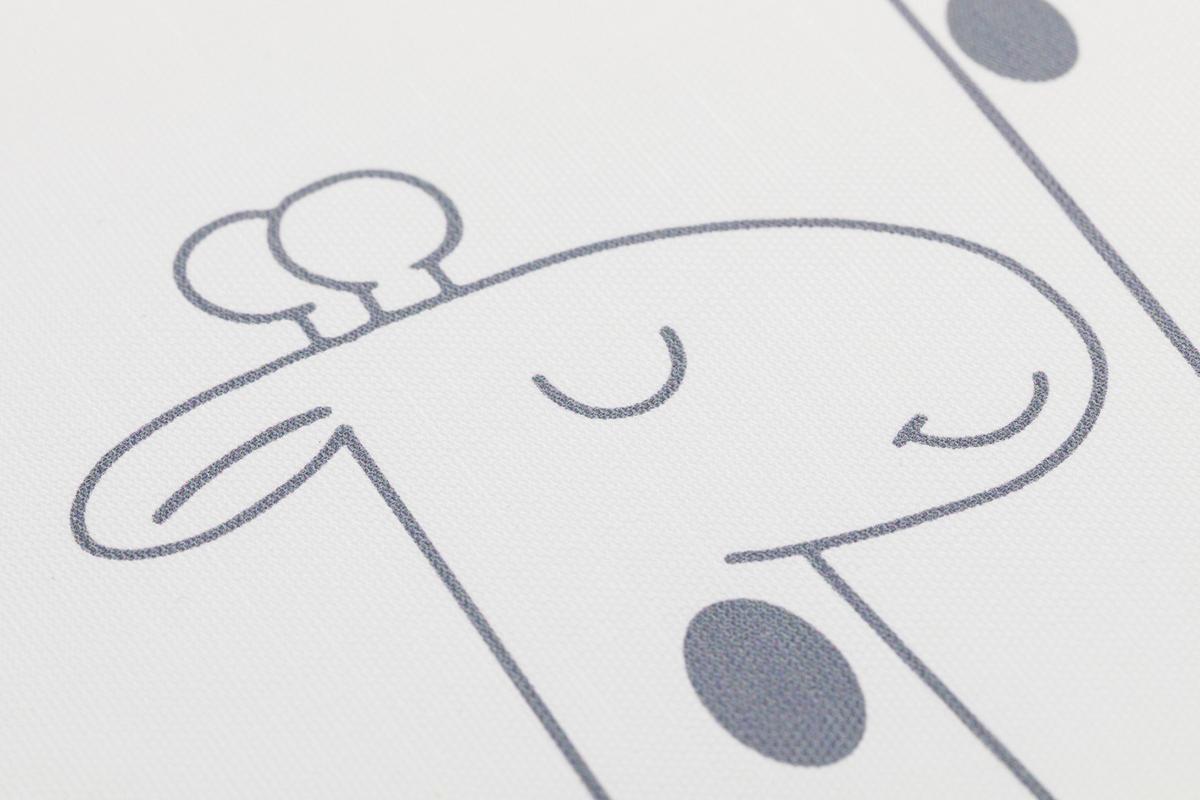 Wickelauflage Kunststoff Weiß Giraffen Motiv, Abwischbar - Weiß, LIFESTYLE, Kunststoff (70/53/4cm) - Fillikid