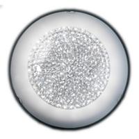 Led-deckenleuchte Brill Klar Chromfarben L: 50cm - Klar/Chromfarben, Design, Glas/Metall (50/50/13cm)