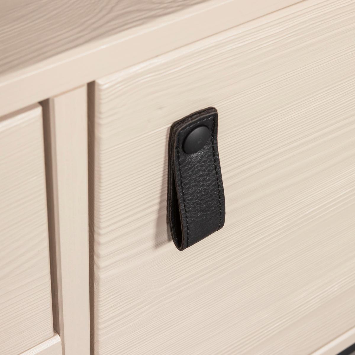 Lowboard Silas Hellgrau B: 120cm - Hellgrau/Schwarz, Design, Holz (120/55/44cm) - Livetastic