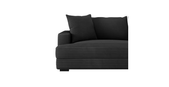 Megasofa Pelle-Megasofa - Wengefarben/Schwarz, Trend, Textil (261/124cm) - Luca Bessoni