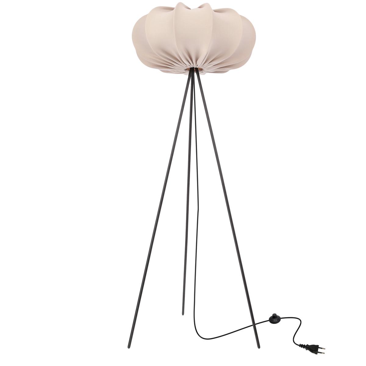 Stehleuchte 51-42040 Caffe - Hellbraun/Schwarz, KONVENTIONELL, Kunststoff/Metall (52/52/147cm)