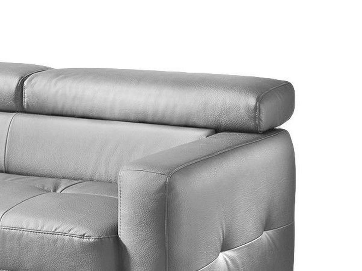 Ecksofa Sammy Gelb - Chromfarben/Gelb, Design, Leder (169/226cm) - Livetastic