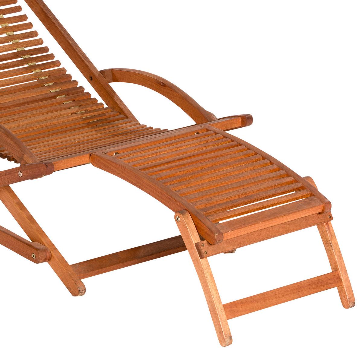 Bäderliege Copa Echtholz Klappbar - Braun, KONVENTIONELL, Holz (69/69/158cm) - Gardenson