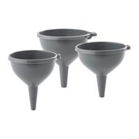 Sada lievikov MICHAEL - sivá, Modern, plast - Mömax