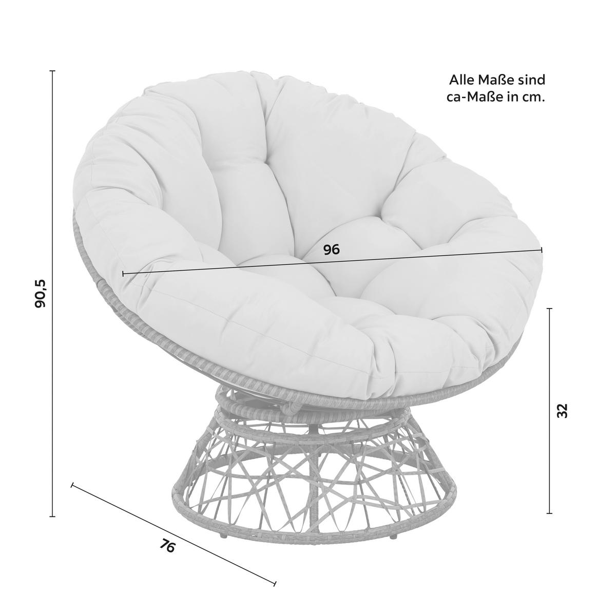 ZAHRADNÍ RELAXAČNÍ ŽIDLE ALTONA - šedá/zelená, Moderní, kov/textil (96/90,5/76cm) - Mömax