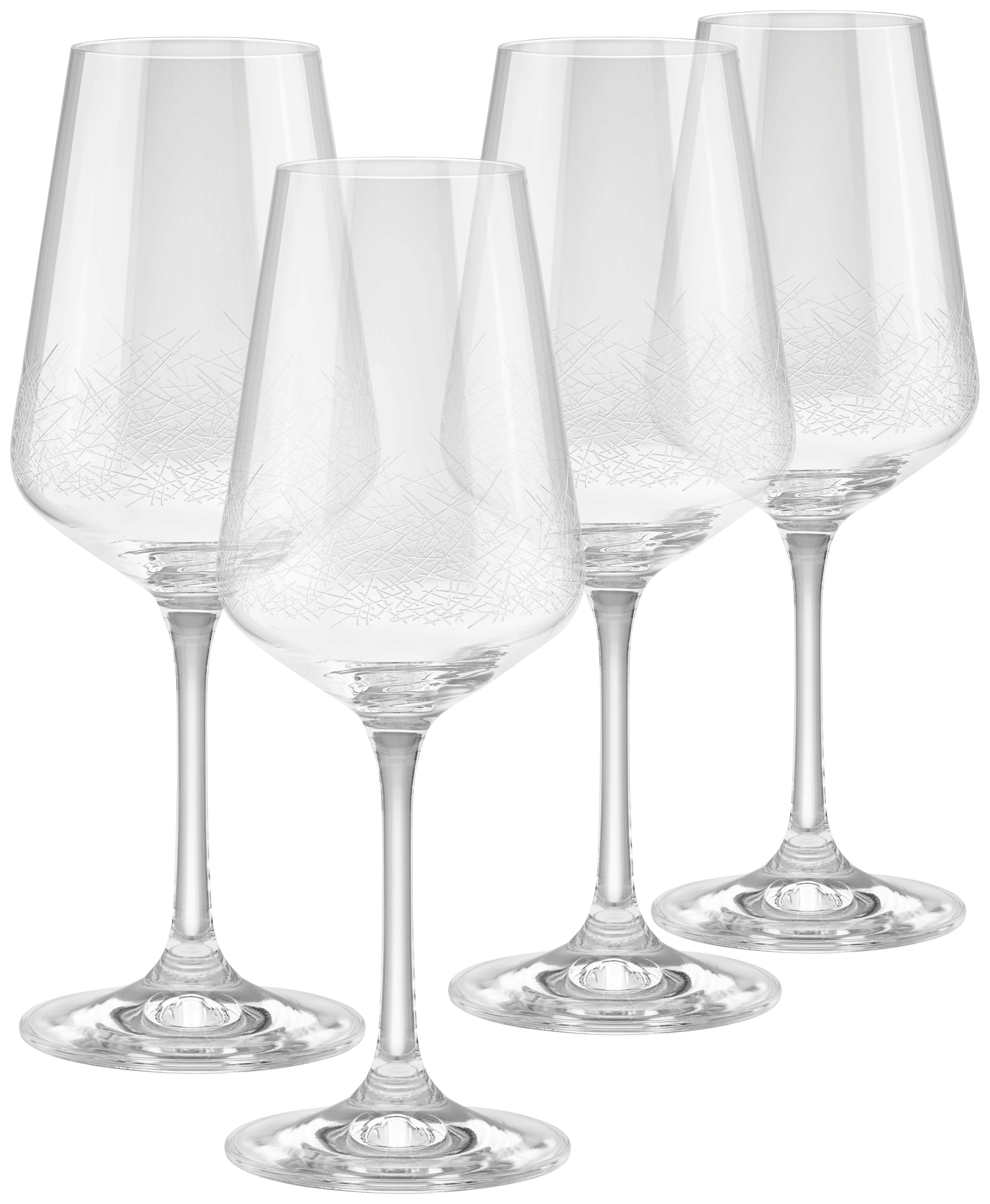 Sklenice Na Bílé Víno Crystal Chic, 4ks/bal. - čiré, Moderní, sklo (0,35l) - Premium Living