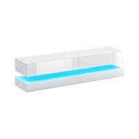Lowboard TV Stand Fly Led Weiß B: 140 cm - Weiß, Design, Holzwerkstoff (140/25/34cm) - MID.YOU