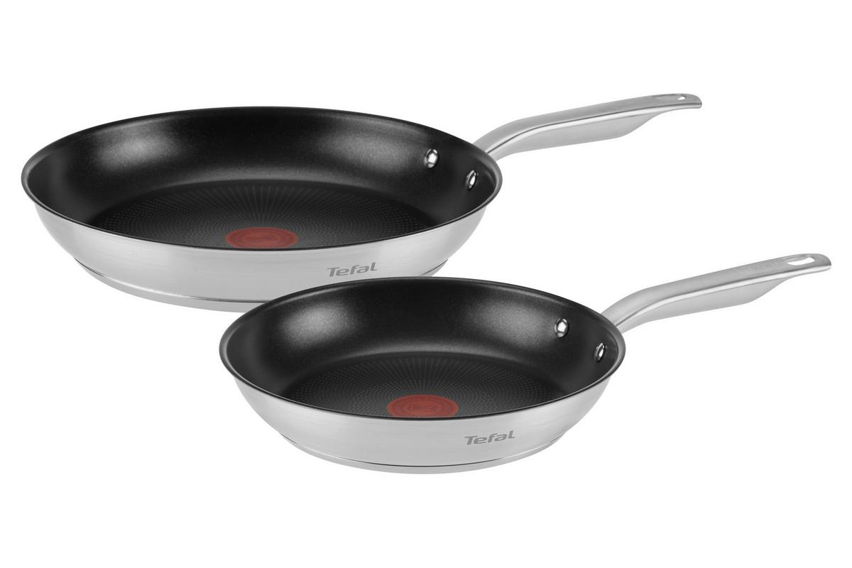 Pfannenset Virtuoso 2--Teilig. Antihaftbeschichtet - Chromfarben, Basics, Metall (49,5/32,5/9,0cm)