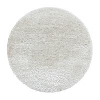 Hochflor Teppich Naturfarben Naturfaser Brilliant Ø 80 cm - Naturfarben, Basics, Textil (80cm)