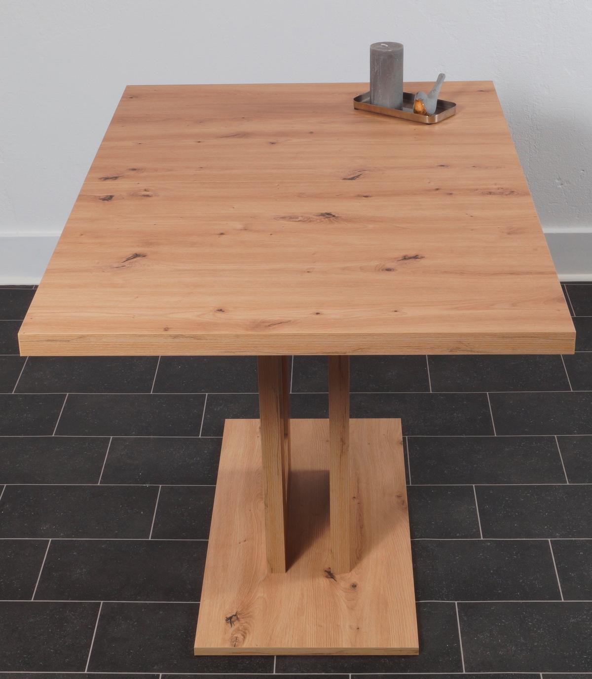 Esstisch Varese Eiche Artisan L: 120 cm - Eiche Artisan, KONVENTIONELL, Holzwerkstoff (120/80/76cm) - MID.YOU