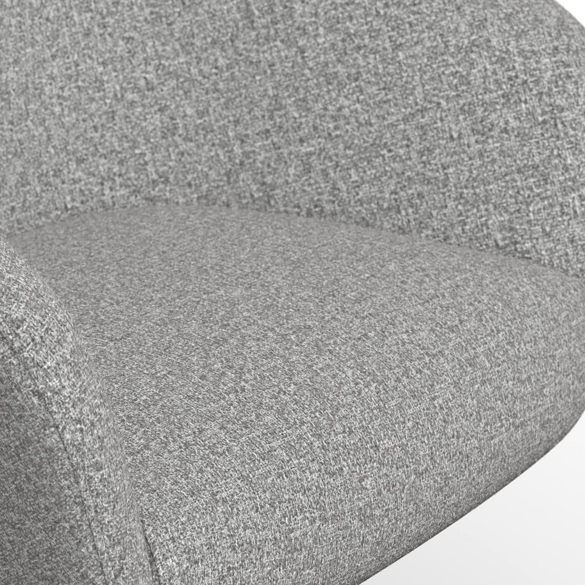 Židle s područkami Amina, šedá - šedá/černá, Moderní, kov/textil (64/81/63cm) - Bessagi Garden
