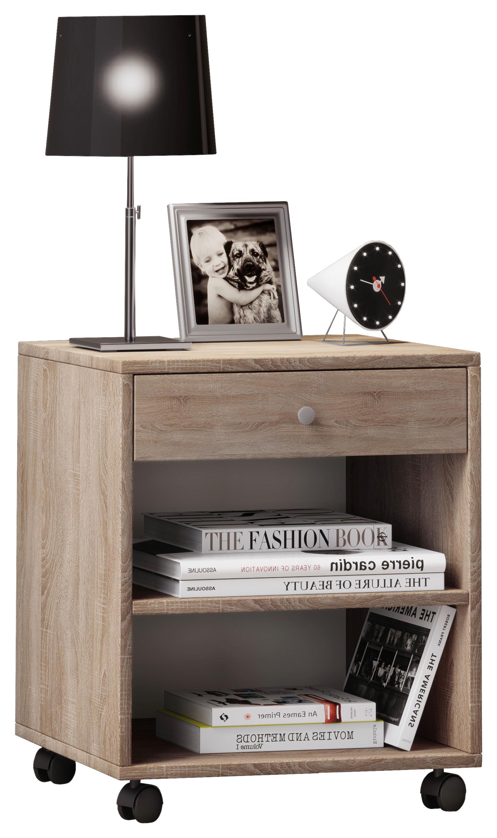 Nachkästchen Sonoma Eiche Dekor H: 54 cm Rolda