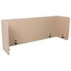 Trennwand Flexmiut U - Beige, Basics, Kunststoff/Textil (160/40/2cm) - MID.YOU