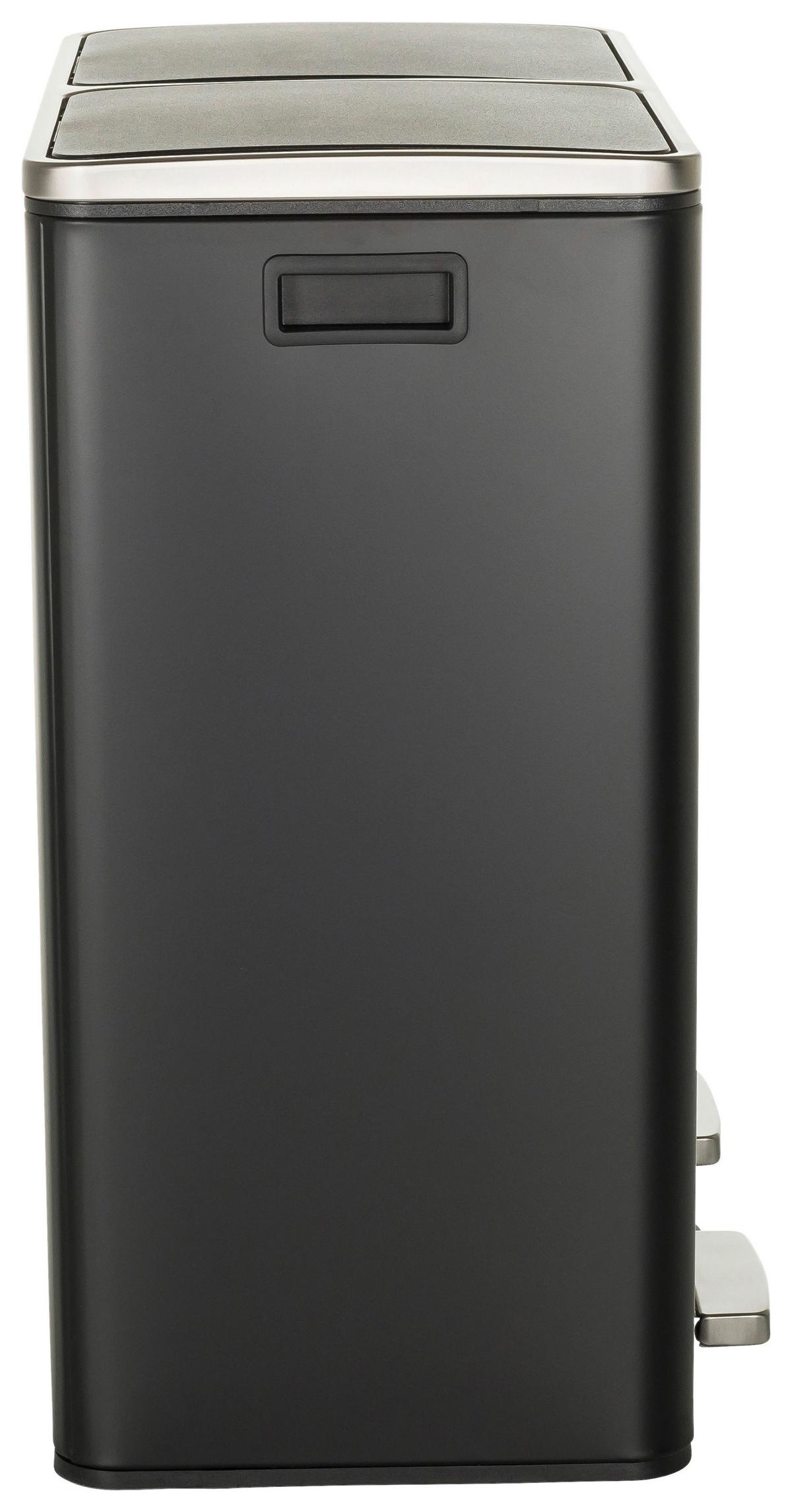 Abfallsammler Clean Xi Schwarz D: 59 cm - Schwarz, MODERN, Metall (59cm) - MID.YOU