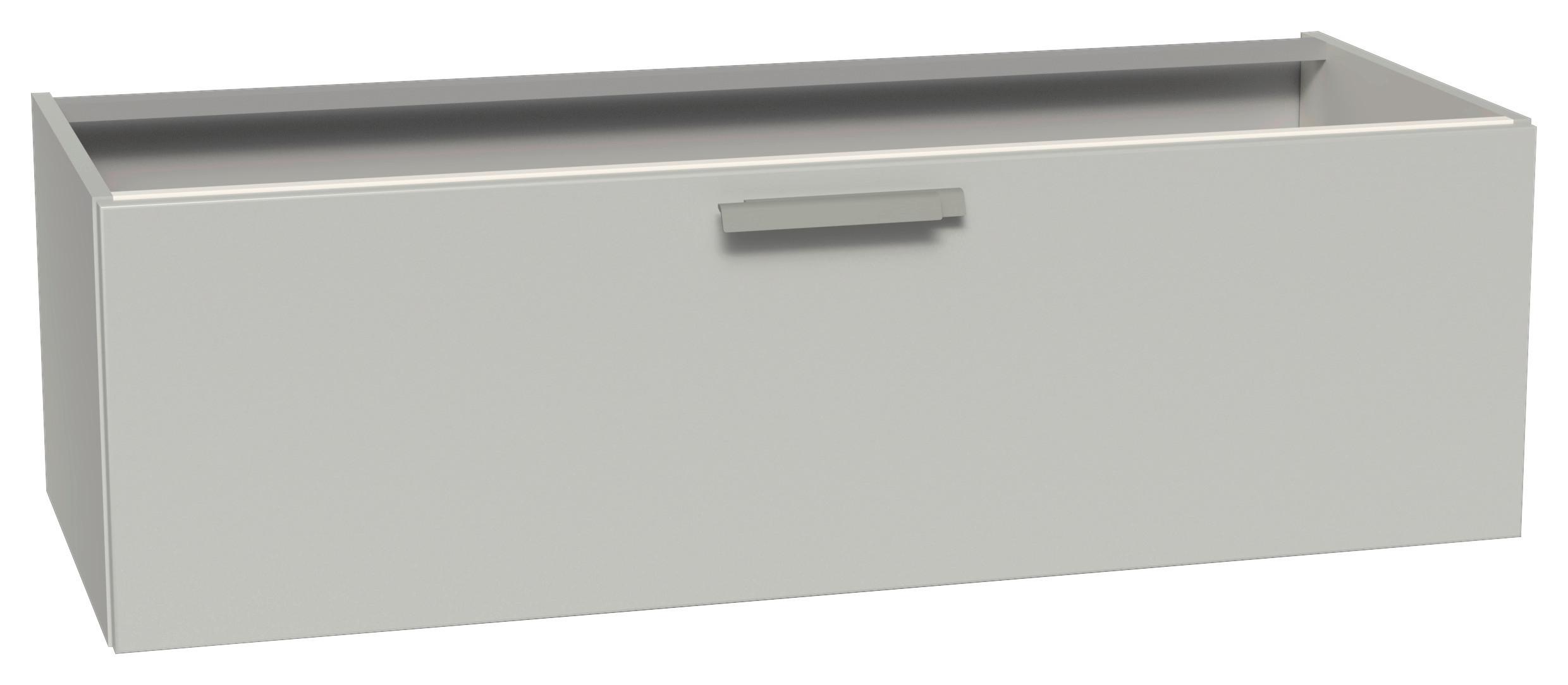 Waschtischunterschrank Seidengrau, B: 120 cm - Grau, MODERN, Holzwerkstoff (120/36/49cm) - Vertico
