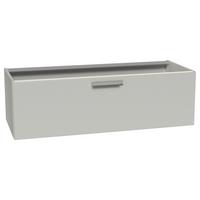 Waschtischunterschrank Seidengrau, B: 120 cm - Grau, MODERN, Holzwerkstoff (120/36/49cm) - Vertico