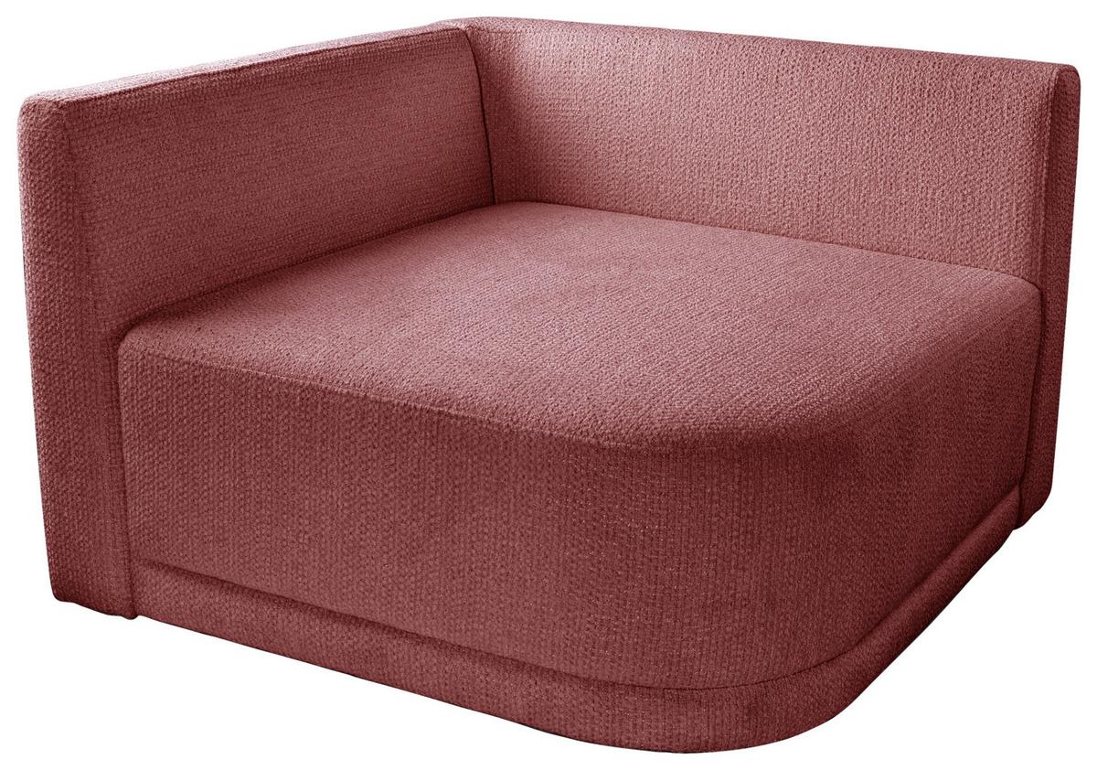 Sofa Zuri Rot/Creme, B: 110cm - Rot/Creme, Trend, Textil (110/75/115cm) - Livetastic