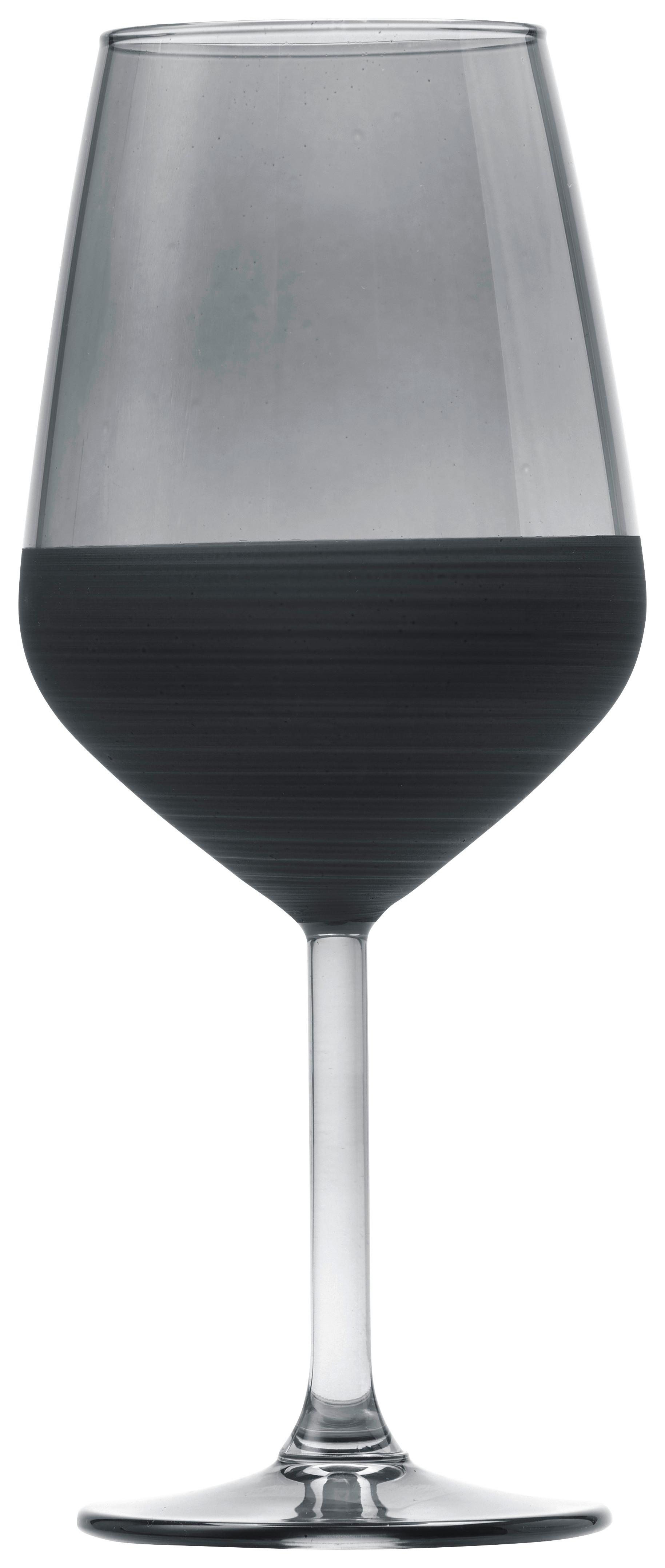 Pohár Na Víno Black, Ca. 490ml - čierna, Moderný, sklo (6,4/22cm) - Premium Living