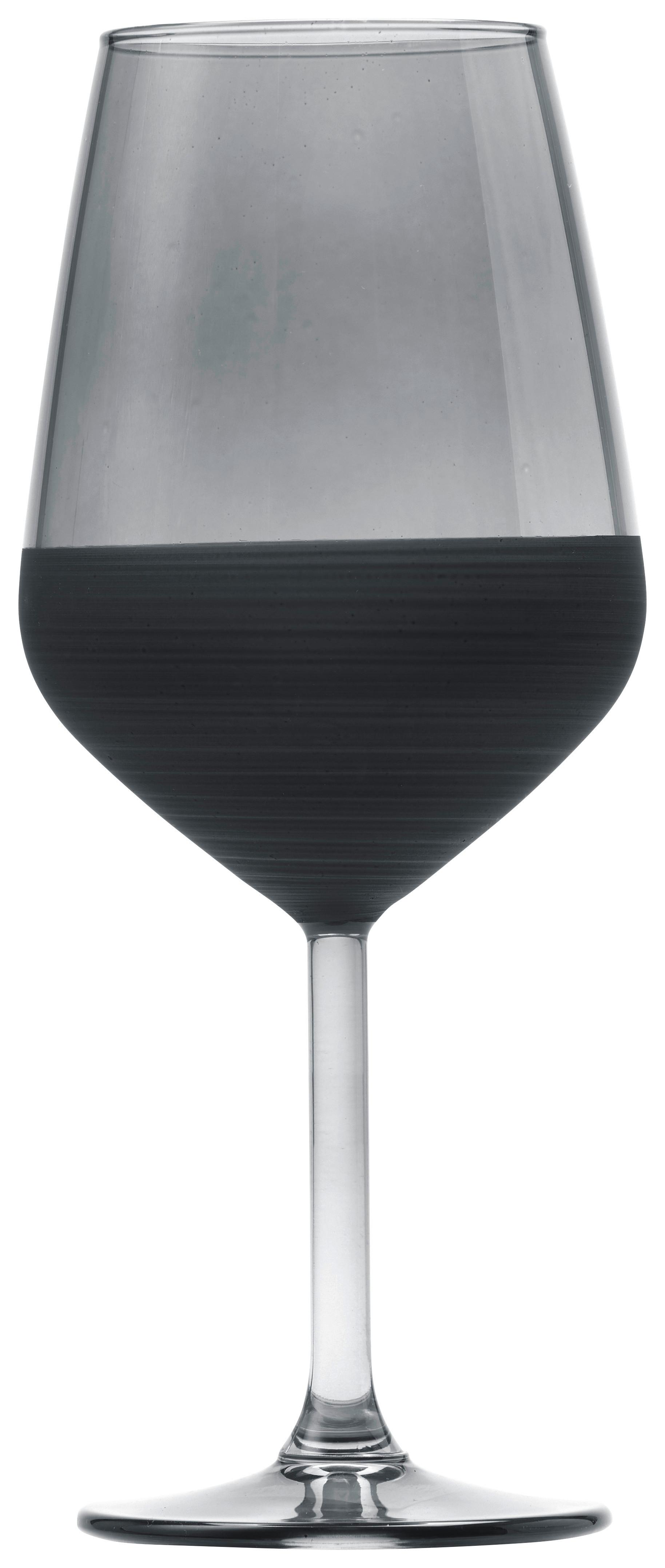 Sklenice Na Víno Black, Ca. 490ml - černá, Moderní, sklo (6,4/22cm) - Premium Living