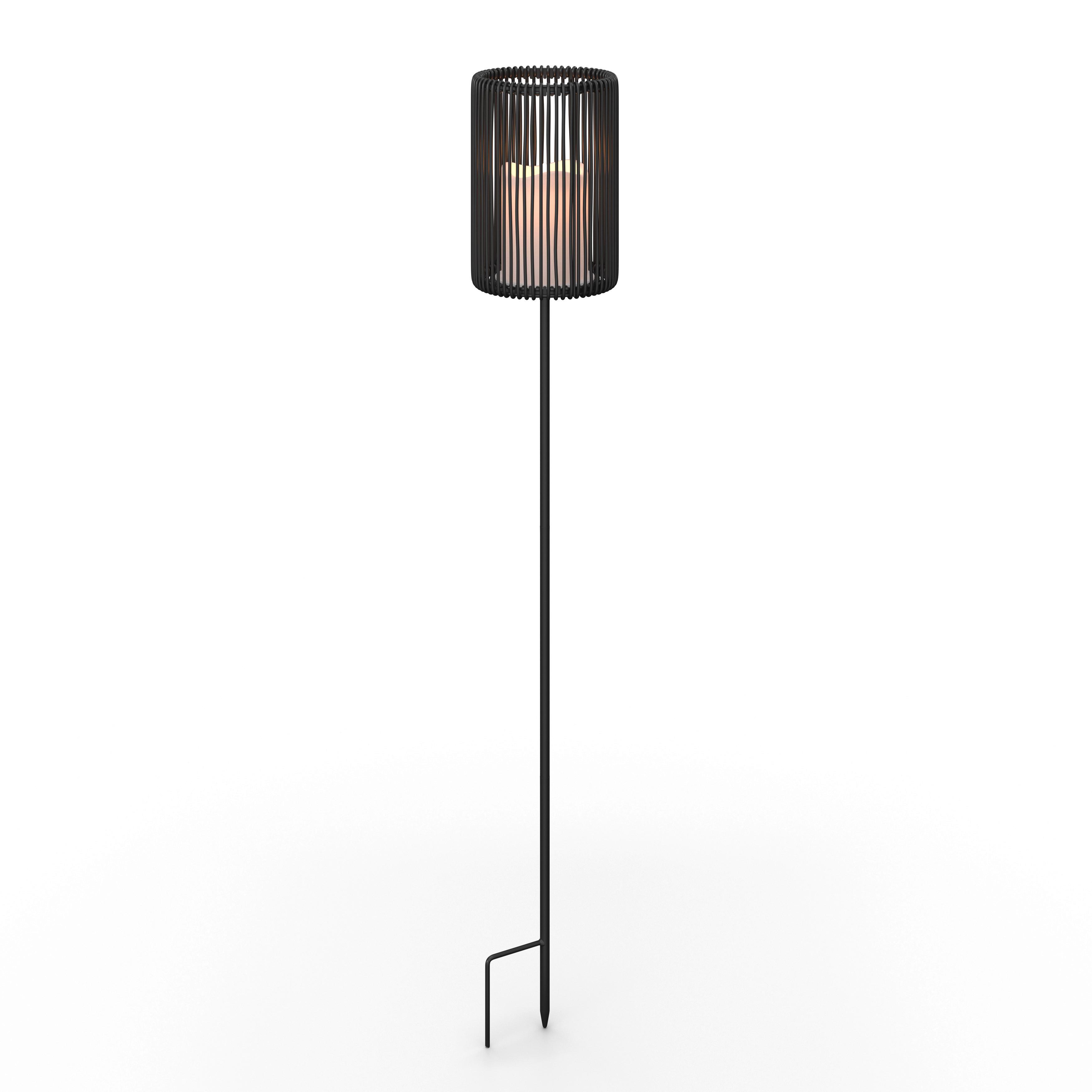 SOLÁRNÍ SVÍTIDLO NANAY - černá, Moderní, kov/plast (12/78/12cm) - Bessagi Garden