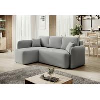 Ecksofa Hadson Hellgrau S: 150x206 Cm - Hellgrau/Schwarz, Design, Textil (150/206cm) - P & B