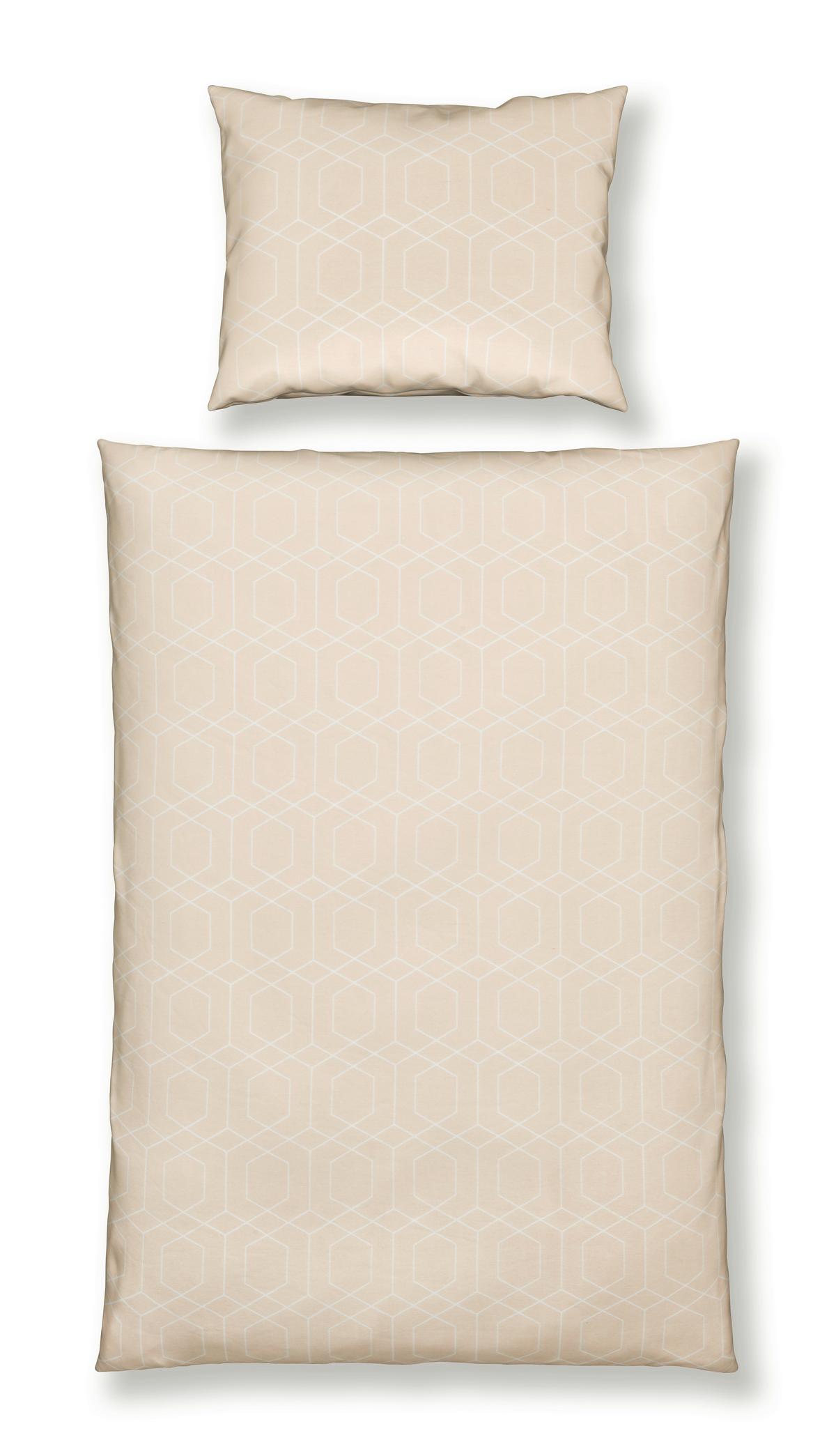 Bettwäsche Alexia - Beige, MODERN, Textil - Luca Bessoni