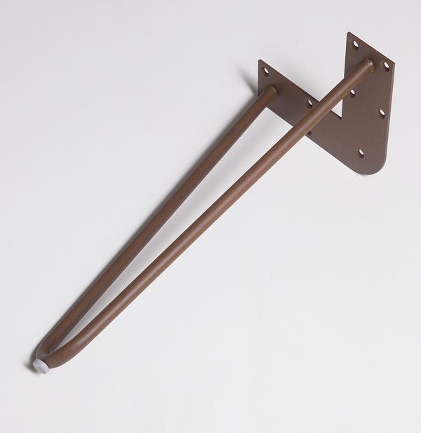 Rostfarbenes Bankgestell in Hairpin-Form entdecken